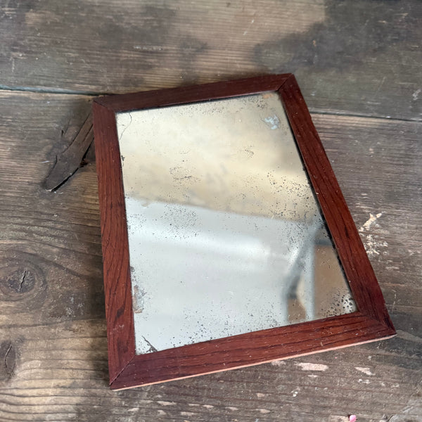 Antique Wood Framed Mirror