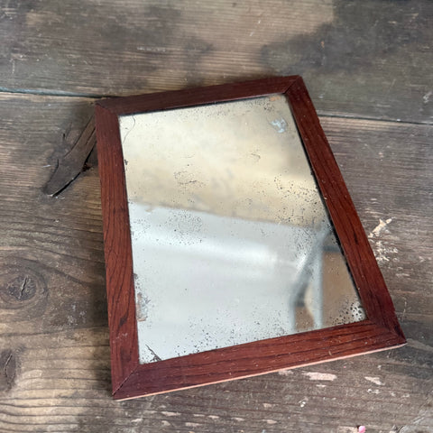 Antique Wood Framed Mirror