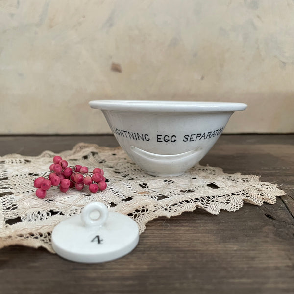 Antique Lightening Egg Separator