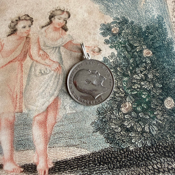 Victorian JL Love Token Charm