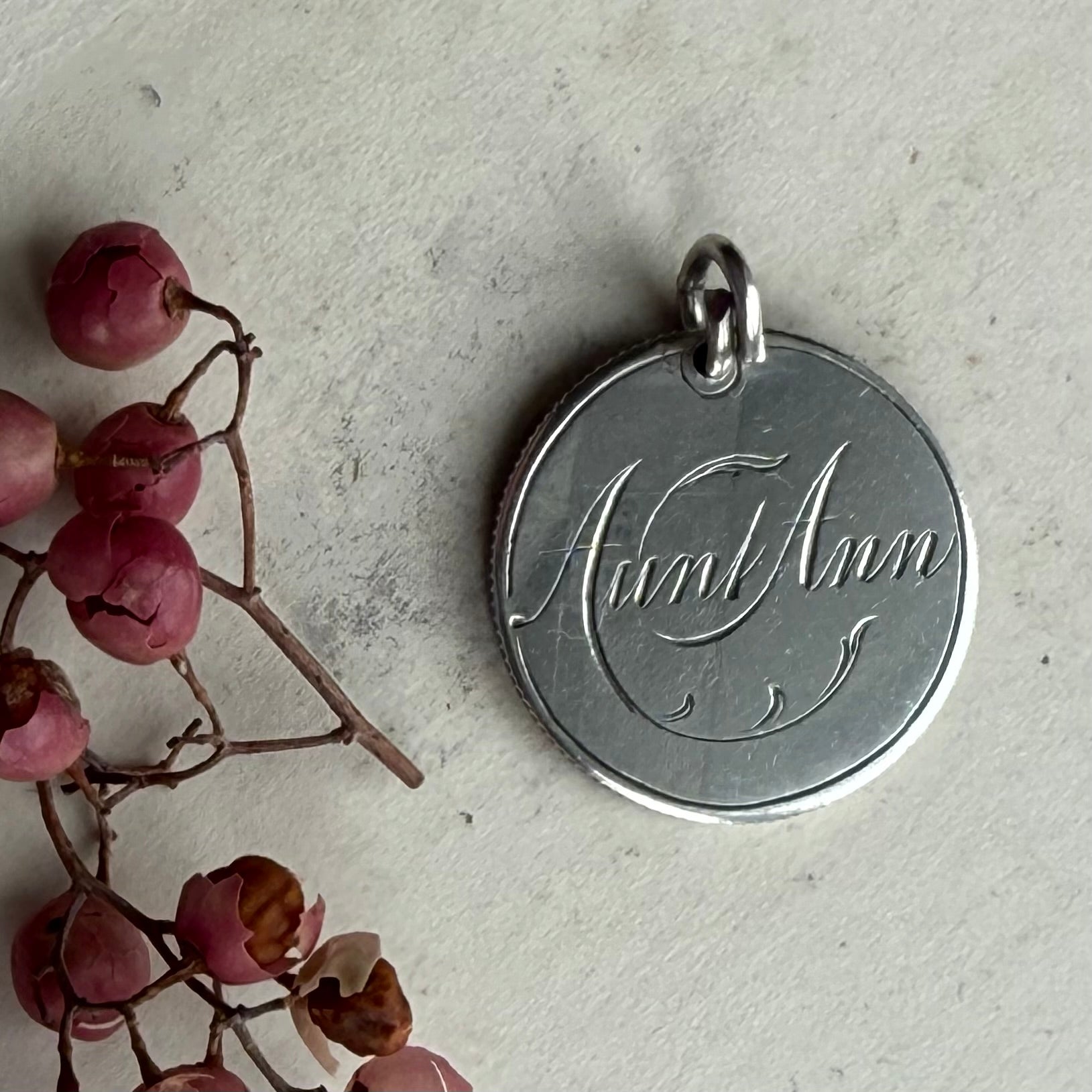 Victorian Aunt Ann Love Token Charm