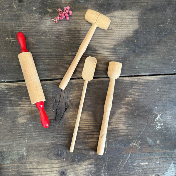 Vintage Minature Wood Kitchenalia