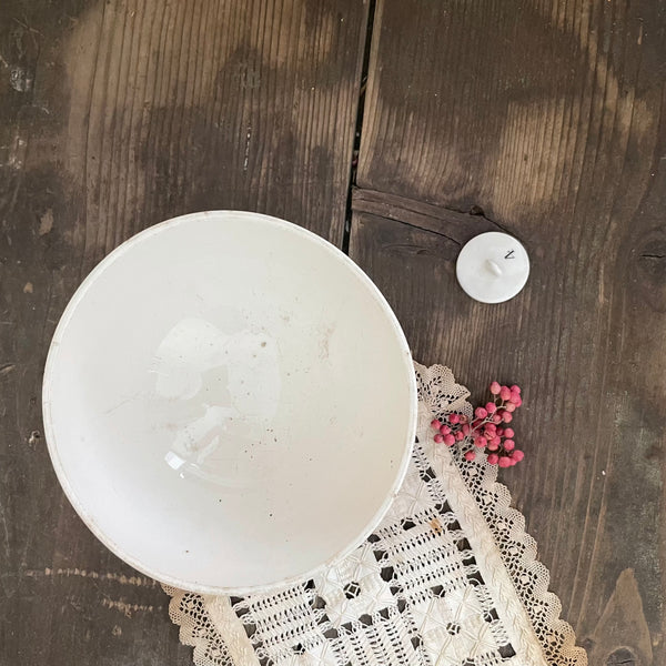 Antique Blue French Café Au Lait Bowl
