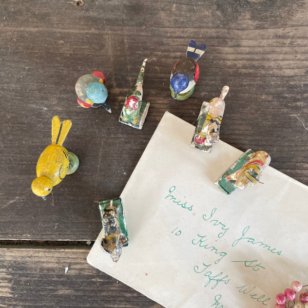 Antique Wooden Birds