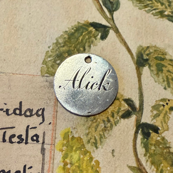 Victorian Alick Love Token Charm