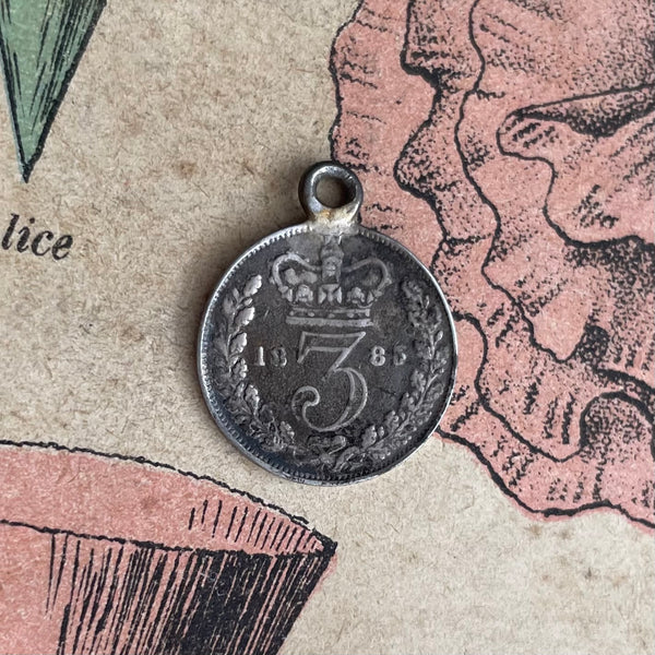 Victorian I Love Token Charm