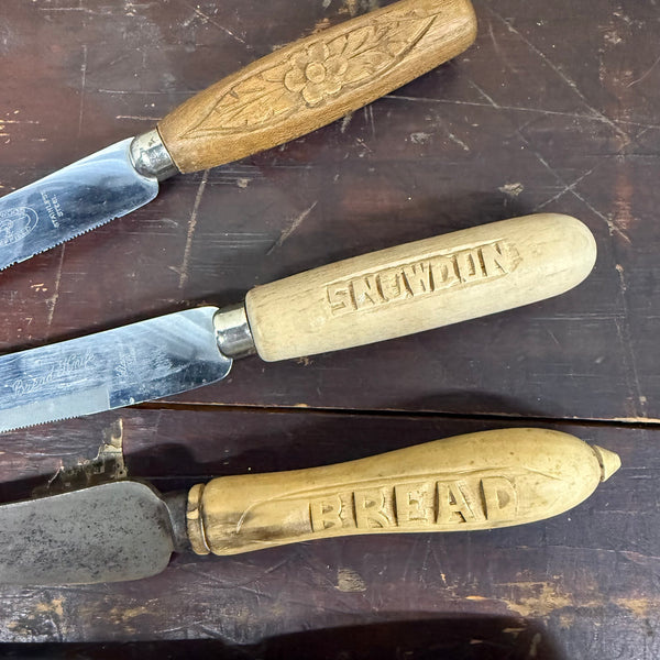 Vintage Carved Handle Kitchenalia