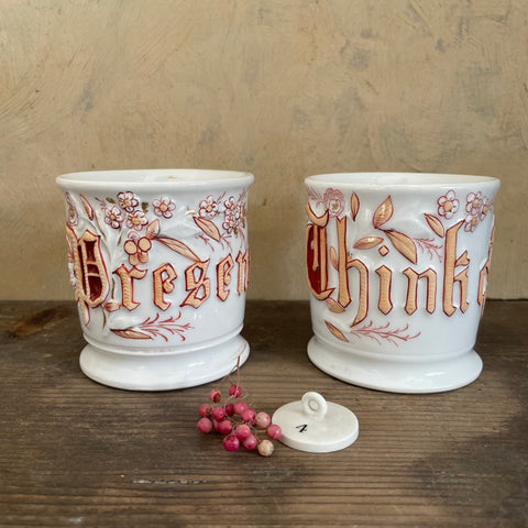 Antique Victorian Mugs