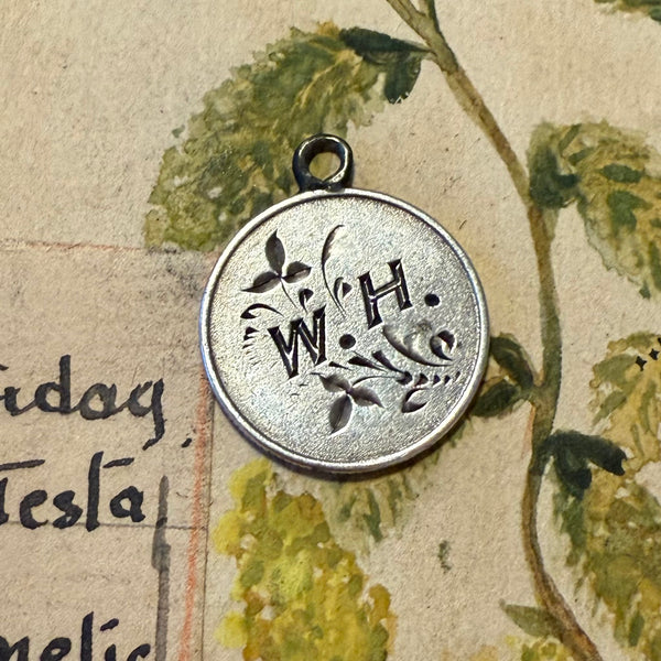 Victorian W.H Love Token Charm