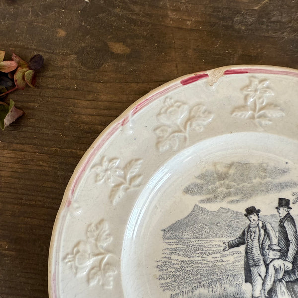 Antique Field of Wheat Plate