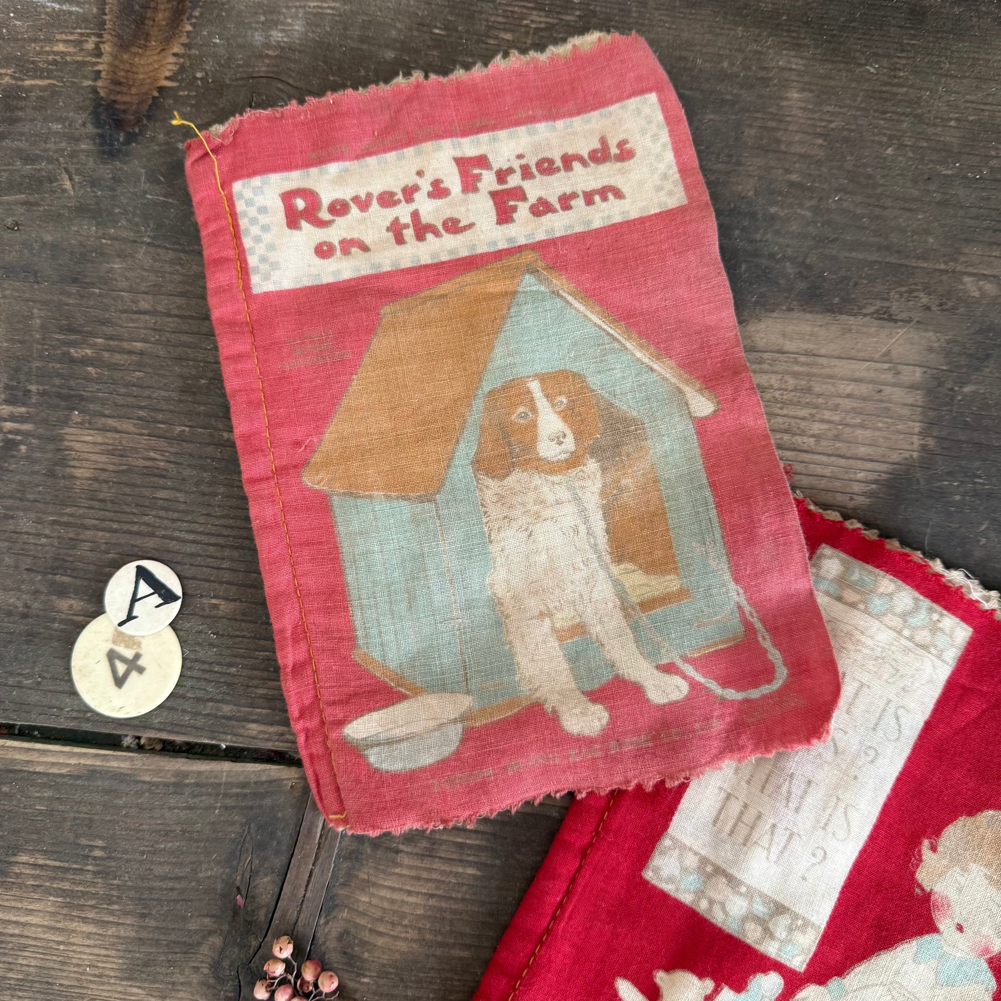 Vintage Fabric Book Story Books