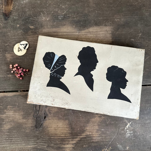 Antique Silhouettes on Canvas