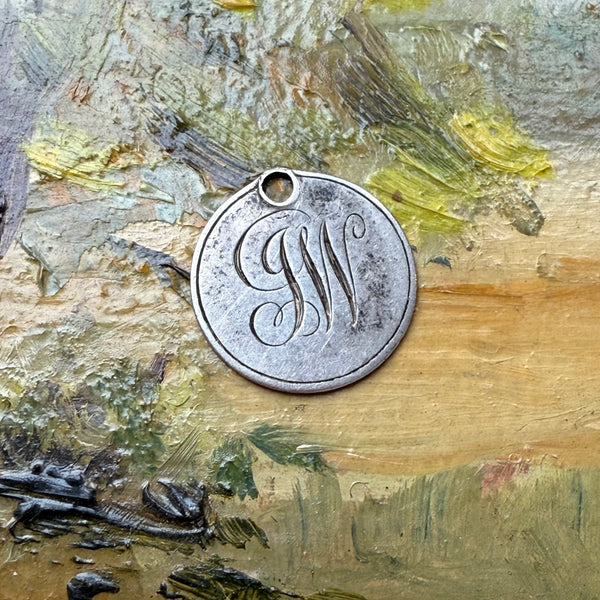 Victorian JW Love Token Charm