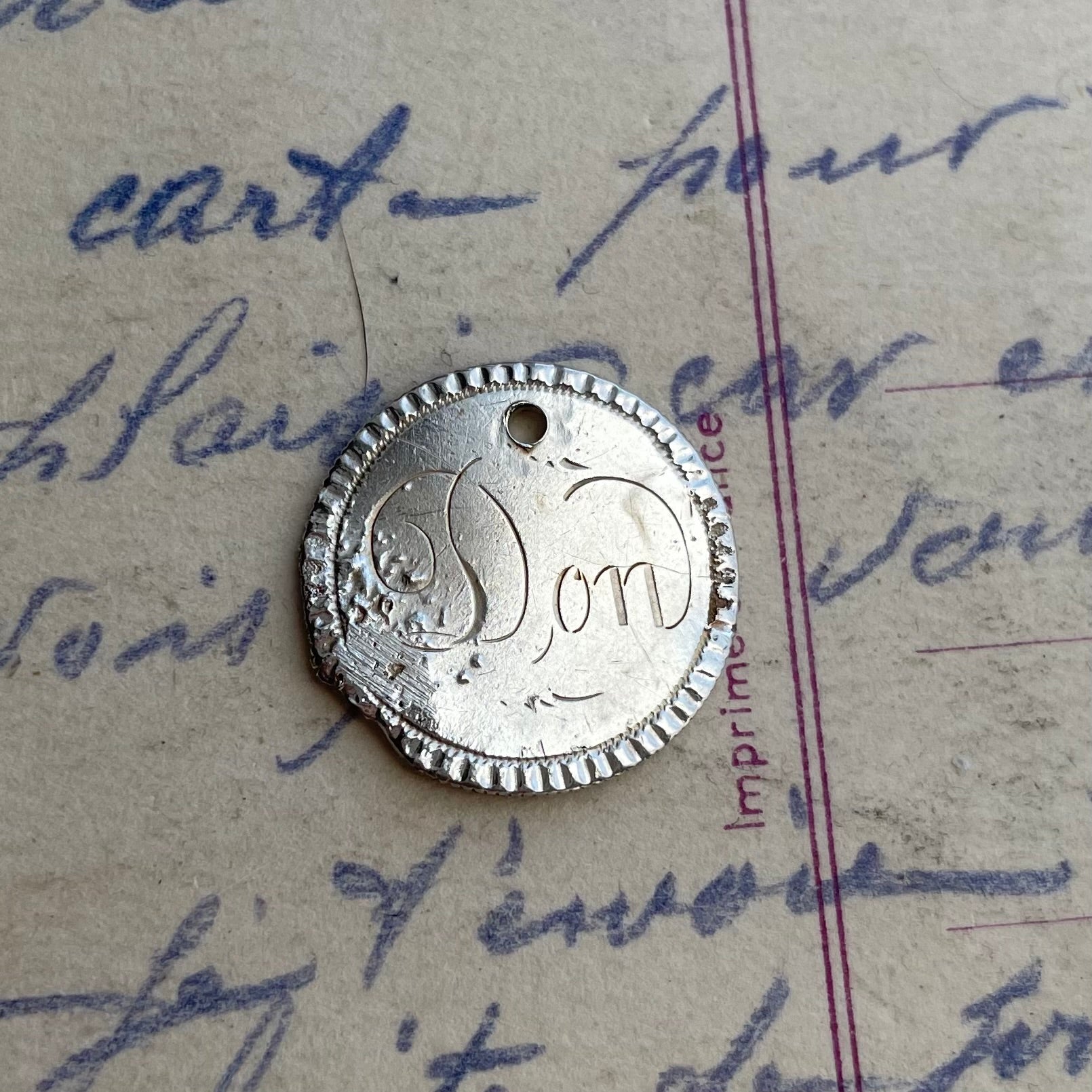 Victorian Don Love Token Charm