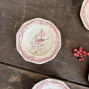 Antique Bird Child Plates