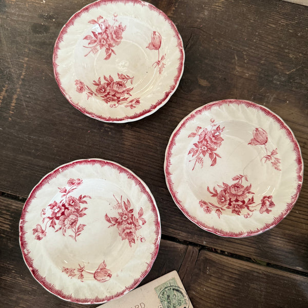 Antique Floral Pink Child Dishes