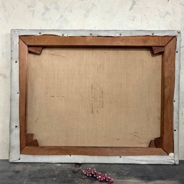 Antique Forest Painting on Canvas