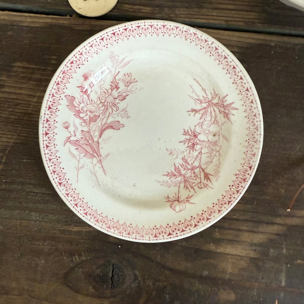 Antique Pink Transfer Childs Plates