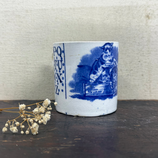Antique Victorian Cat Cup
