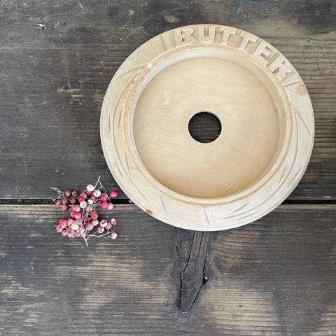 Vintage Carved Butter Board