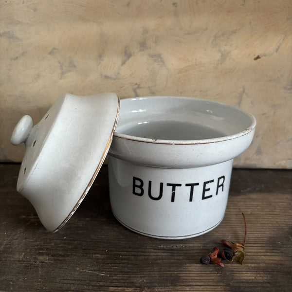 Antique Edwardian Butter Dish