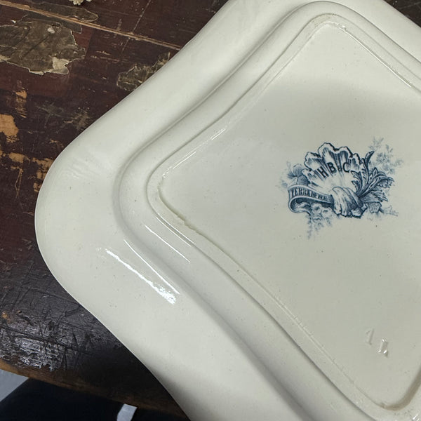 Antique French Ceramic Plate