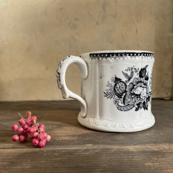 Antique 1840s Floral Cup