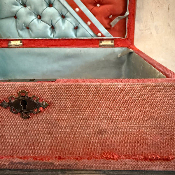 Antique Worn Velvet Box