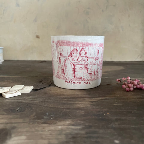 Antique 'Washing Day' Mug