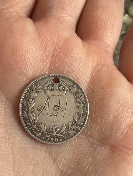 Victorian George & AH Love Token Charm