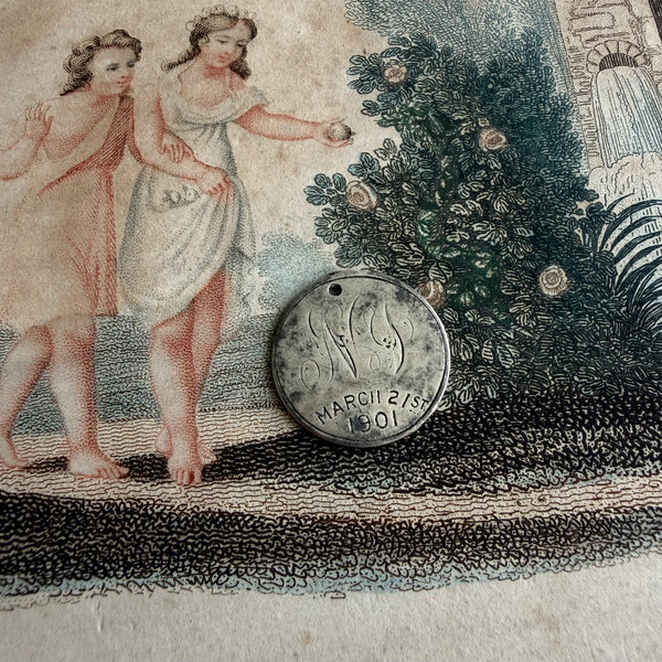 Victorian NJ Love Token Charm