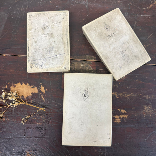 Antique Ceramic Memoranda Block