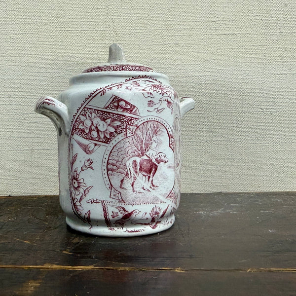 Victorian Transfer Ceramic Pots
