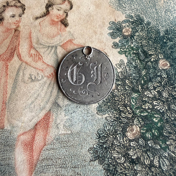 Victorian GI Love Token Charm