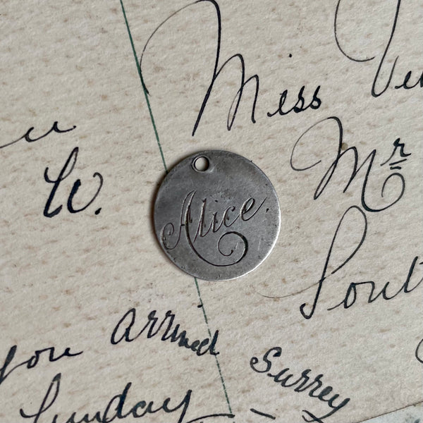 Victorian Alice Love Token Charm