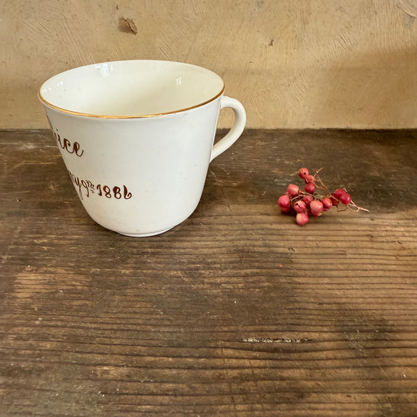 Antique 1886 Gold Gilt Cup