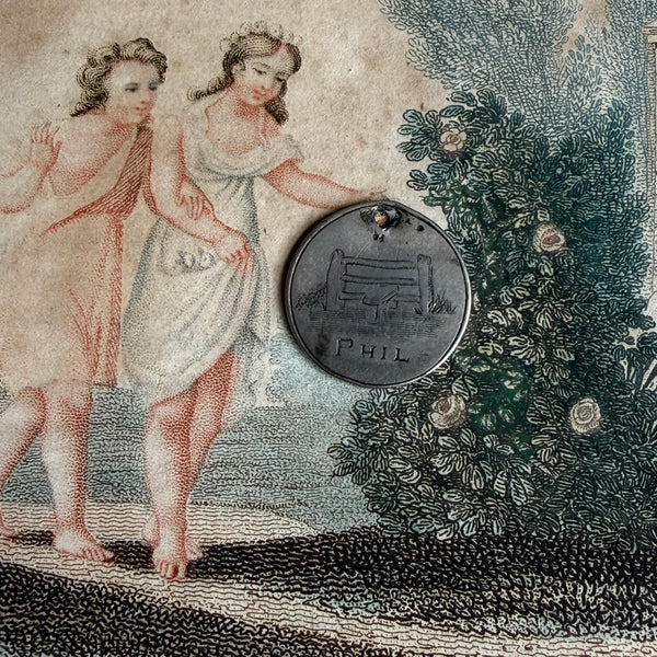 Victorian Phil Love Token Charm