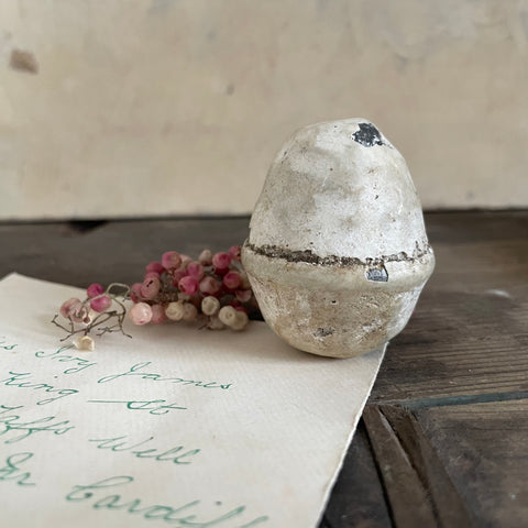 Antique Unusual Handmade Broody Egg