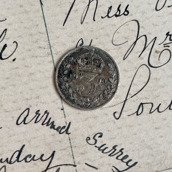Victorian BE/EB Love Token Charm