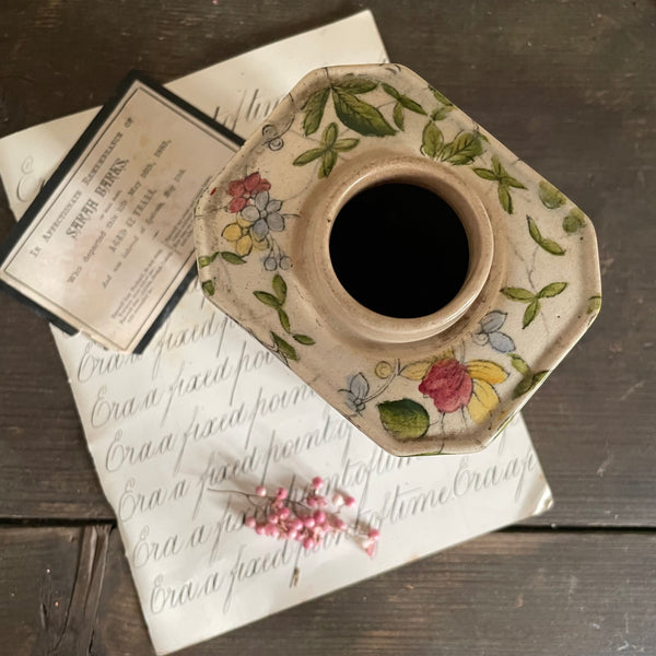 Antique Floral Pot