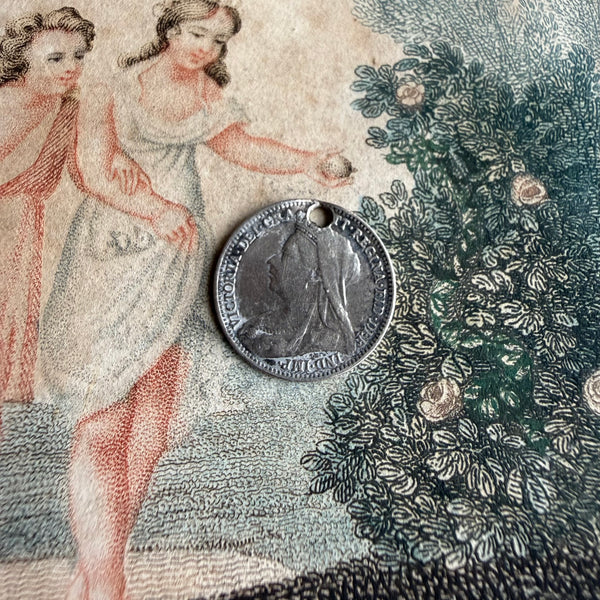 Victorian Forget Me Not WD Love Token Charm