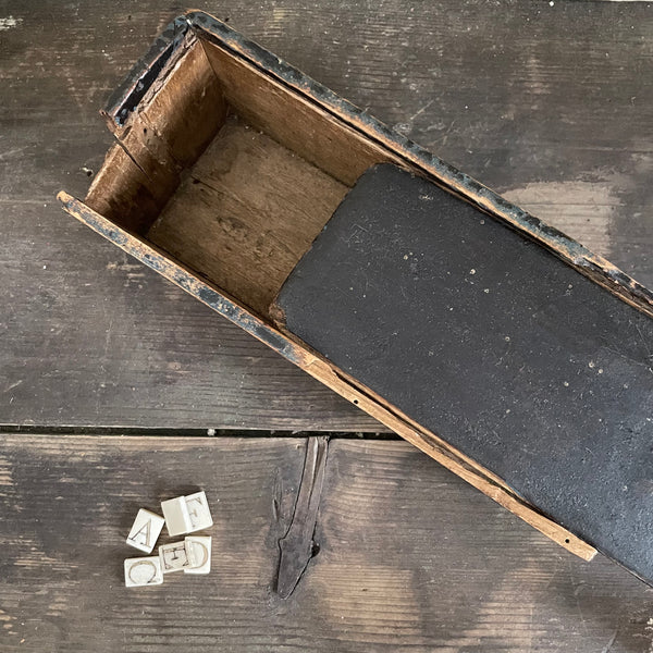Antique Weathered and Worn Slide Lid Box