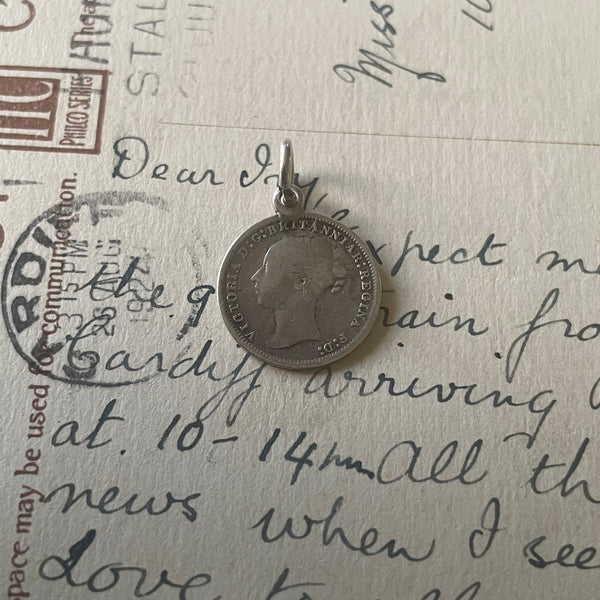 Victorian May with Moon Love Token Charm