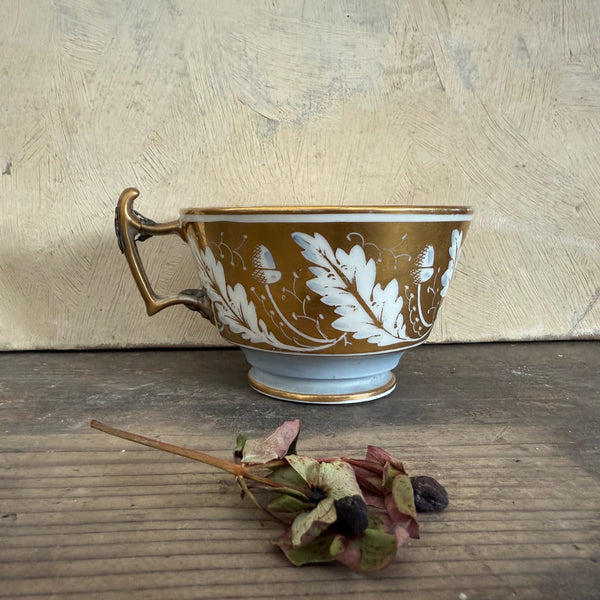 Pretty Staple Repair Antique Cup