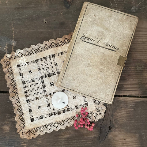 Antique Horse Keeping 1859 Notebook