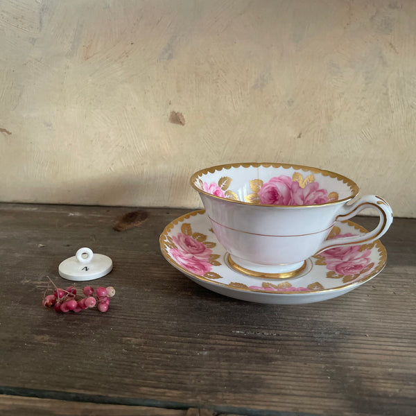 Victorian Rose Tea cup & Saucer