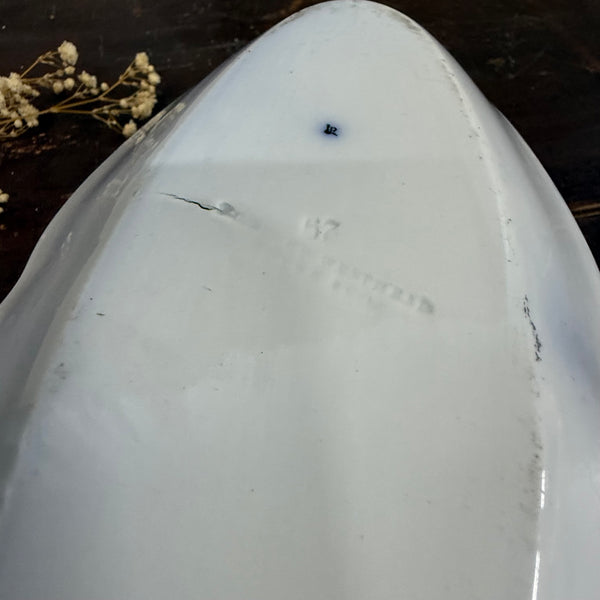 Vintage Blue Transfer Dish