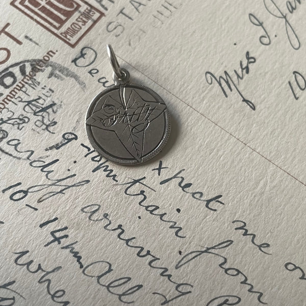 Victorian Fritz Leaf Love Token Charm