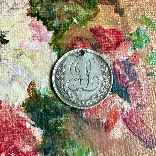 Victorian JL Love Token Charm