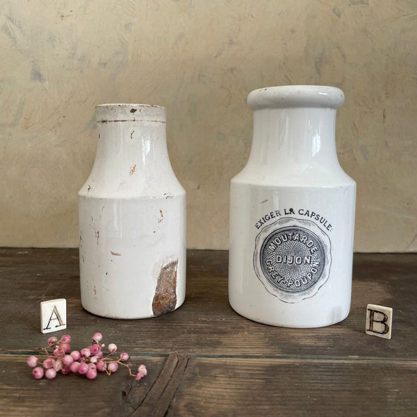Antique Moutarde de Maille Pots